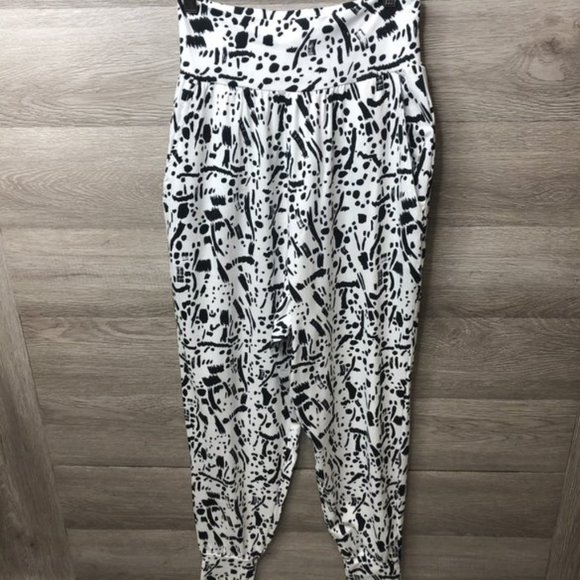 Asos Womens Size 4 Squiggle Print Harem Trouser - Picture 4 of 10